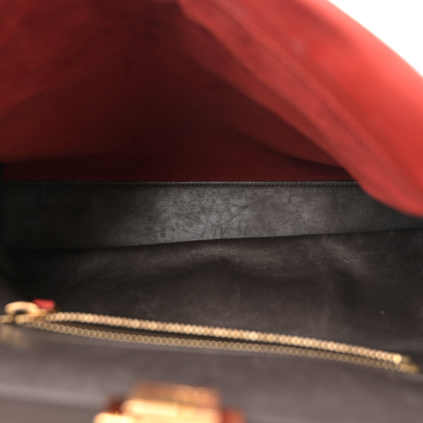 Vitello Suede Large Peekaboo Iconic Satchel Terra di Siena