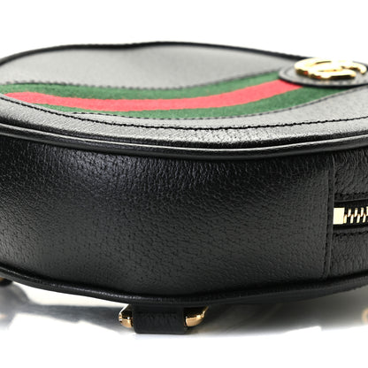 Gucci Grained Calfskin Web Mini Ophidia Round Backpack Black 7 of 8
