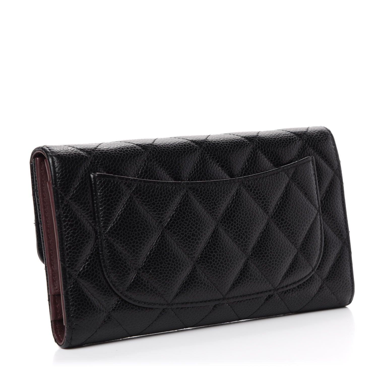 Chanel Caviar Quilted Large Flap Wallet Black 3 of 9