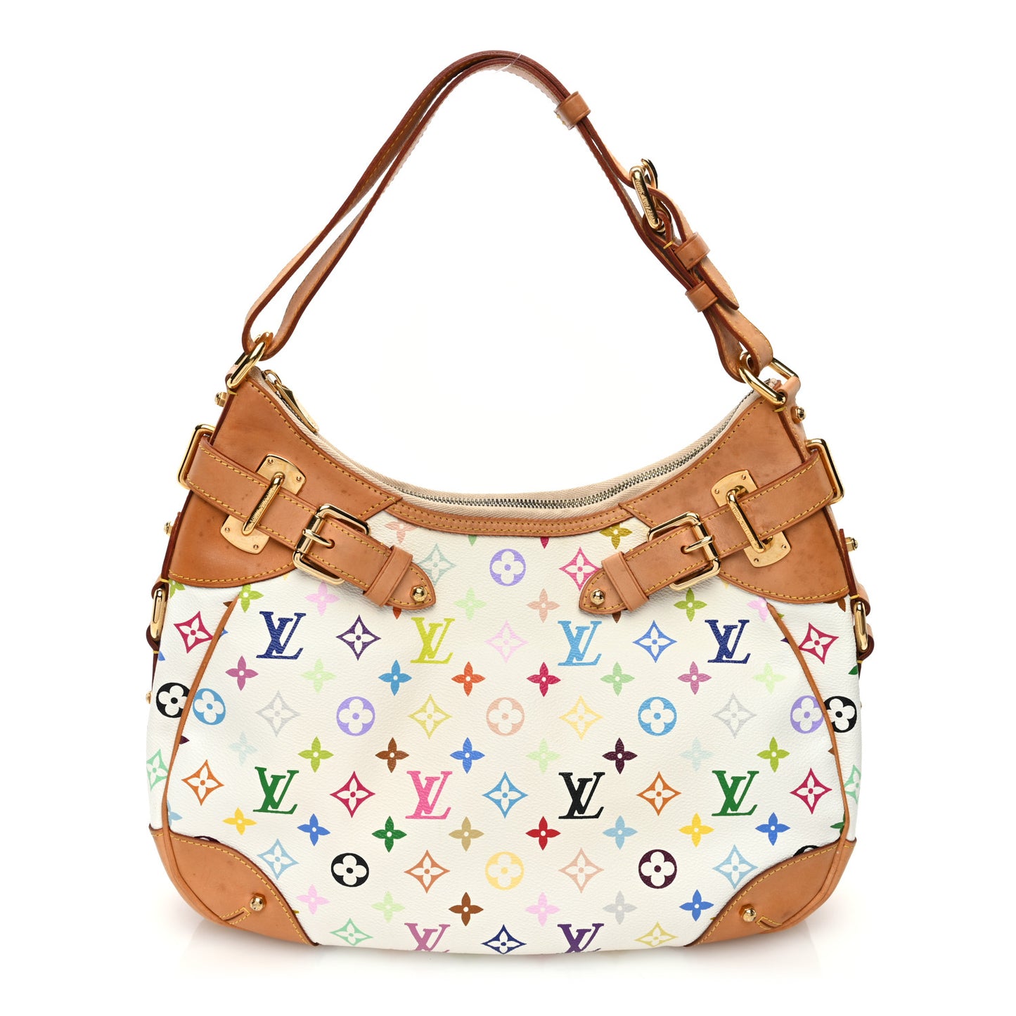 LOUIS VUITTON Monogram Multicolor Greta White
