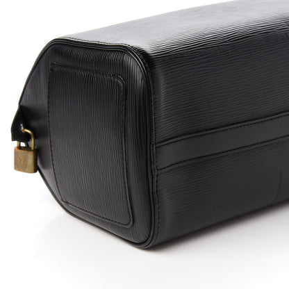 Louis Vuitton Epi Speedy 25 Black 6 of 10