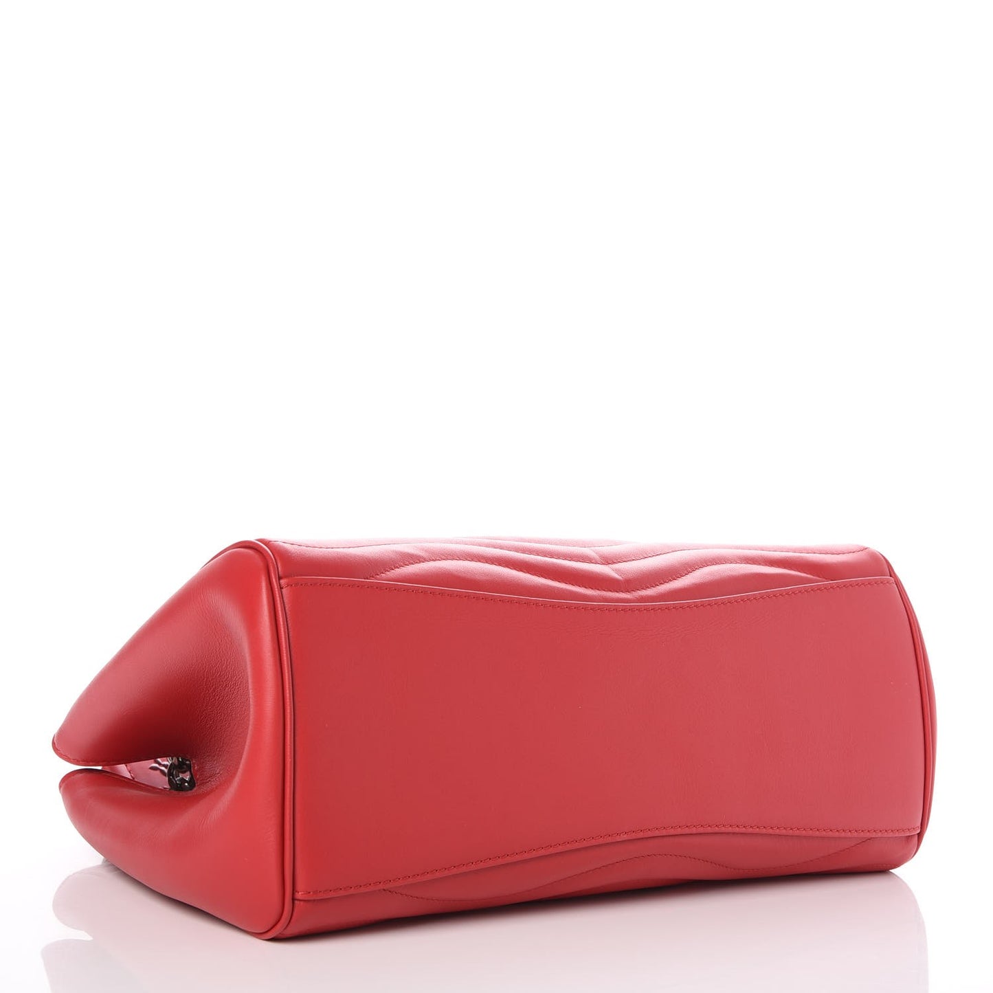 Calfskin New Wave Chain Tote Ecarlate