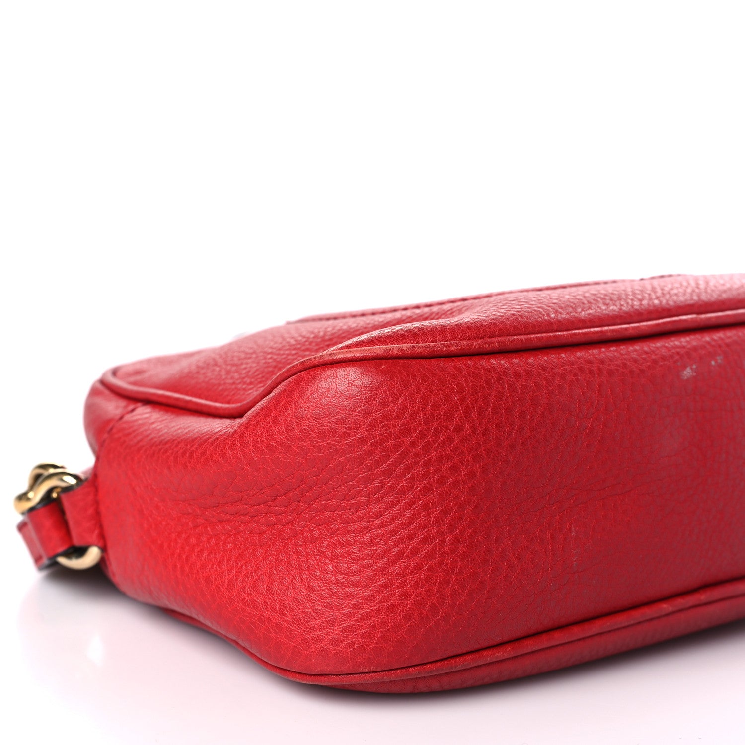 Gucci Pebbled Calfskin Small Soho Disco Bag Tabasco Red 8 of 12