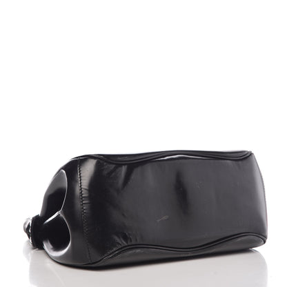 Gucci Regent Calfskin Bamboo Medium Lady Lock Top Handle Bag Black 4 of 13
