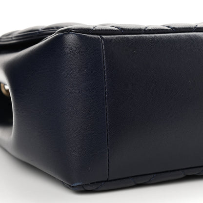 Chanel Lambskin Quilted Jumbo Mademoiselle Chic Flap Navy 9 of 12