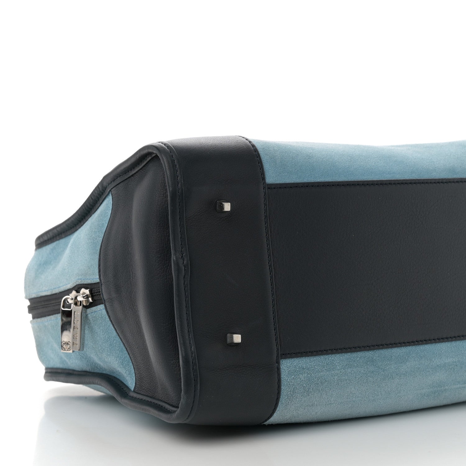 Loewe Suede Calfskin Amazona Blue Black 8 of 19