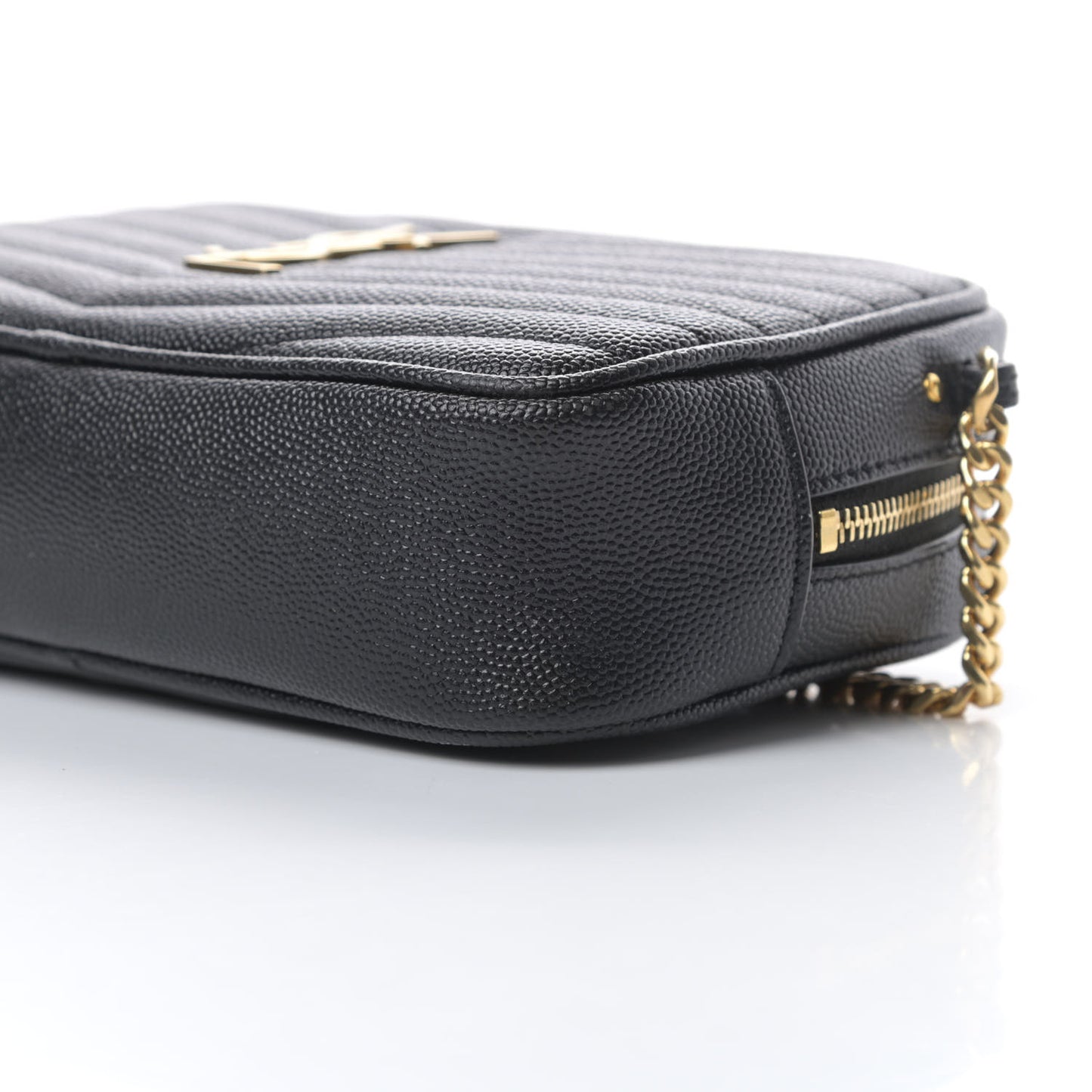 Grain De Poudre Matelasse Monogram Mini Lou Camera Bag Black