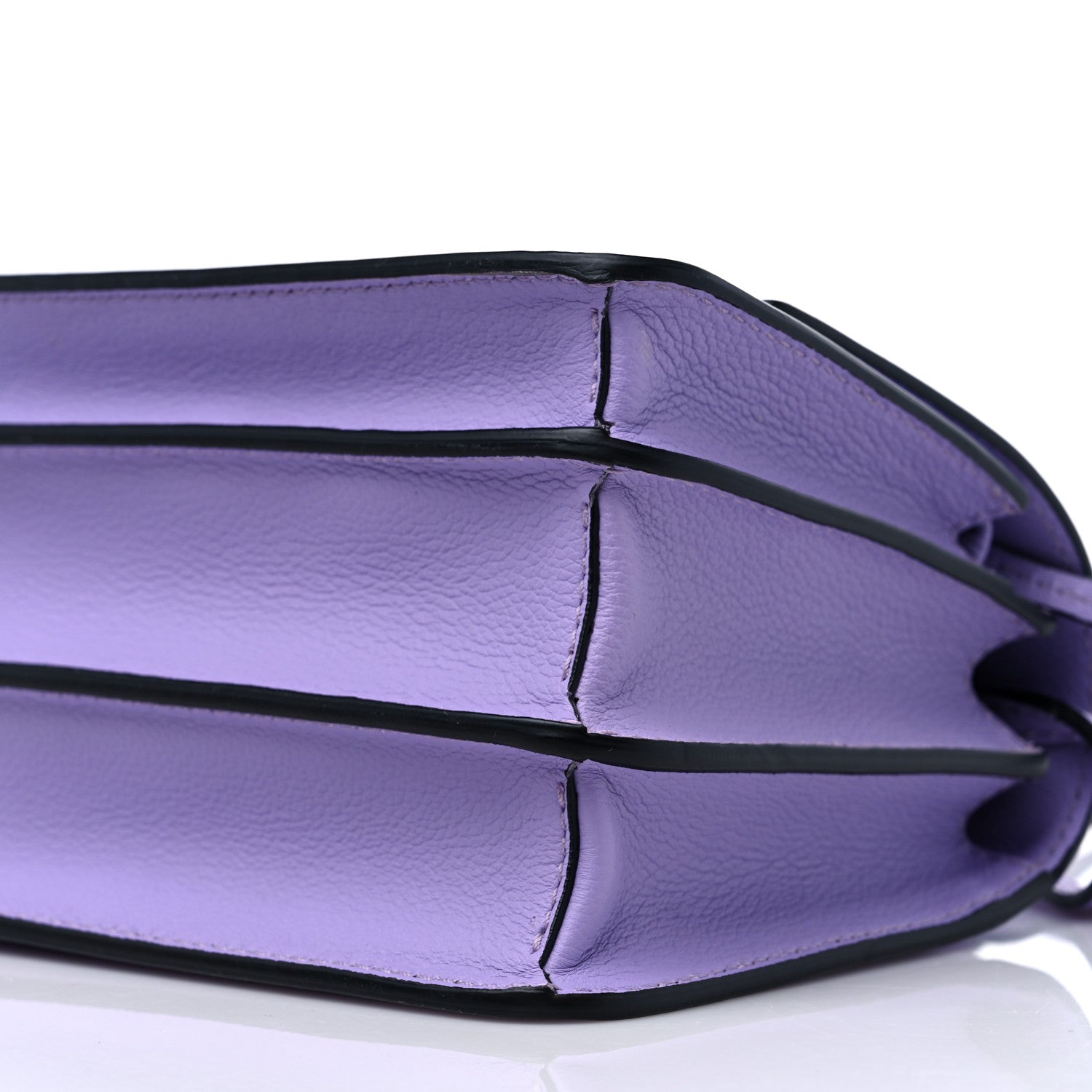 Versace Grained Calfskin La Medusa Shoulder Bag Lilac 9 of 9