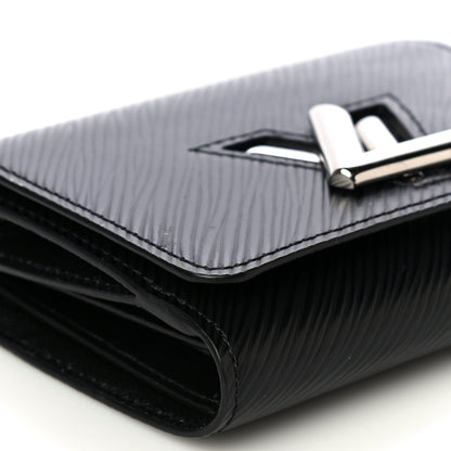 Louis Vuitton Epi Twist Compact Wallet Black 8 of 12