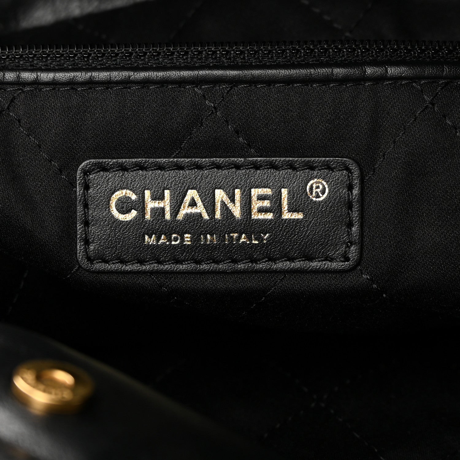 Chanel Calfskin Quilted Small Chanel 22 Black 7 of 11