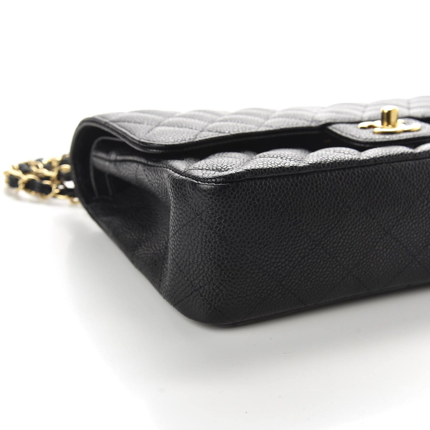 Chanel Caviar Quilted Medium Double Flap Black 10 of 12