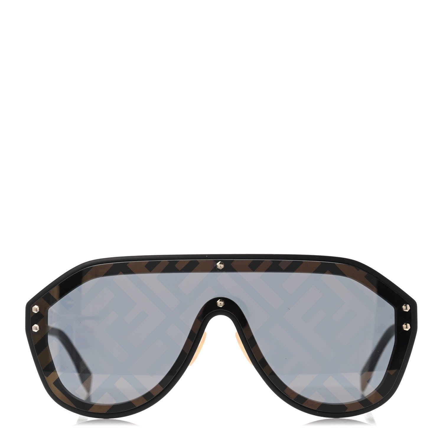 Fendi FF Fabulous Shield Sunglasses FF M0039/G/S Black 3 of 4
