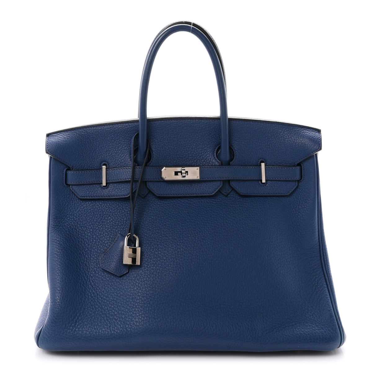 Hermes Taurillon Clemence Birkin 35 Bleu Brighton 1 of 13