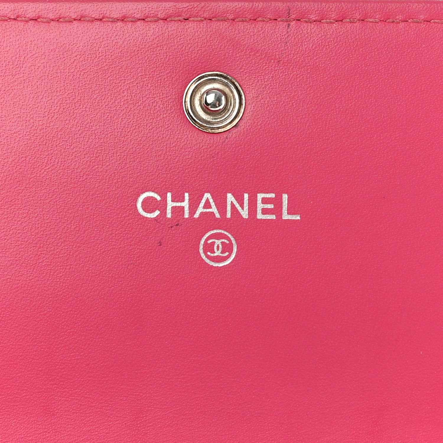 Chanel Patent Quilted Large Gusset Flap Wallet Pink 6 of 11