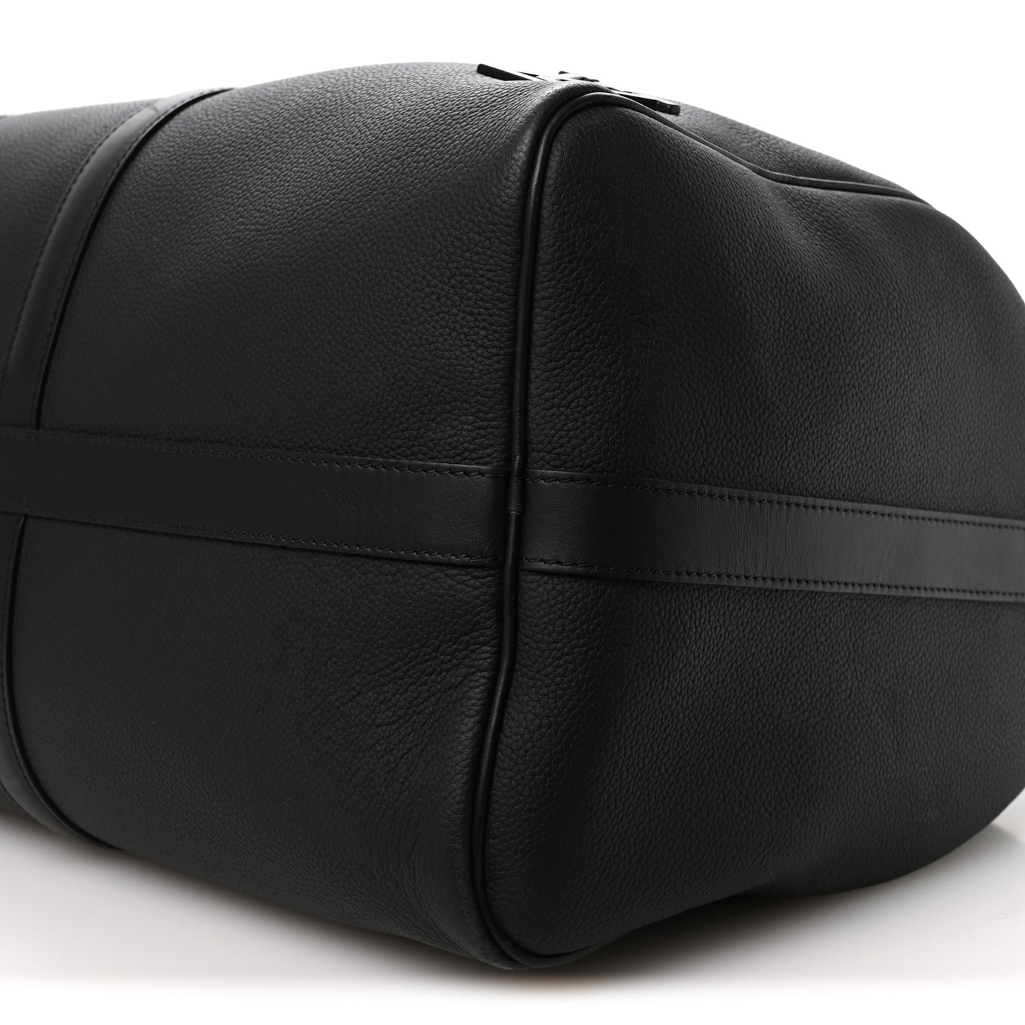Grained Calfskin Aerogram Keepall Bandouliere 50 Black