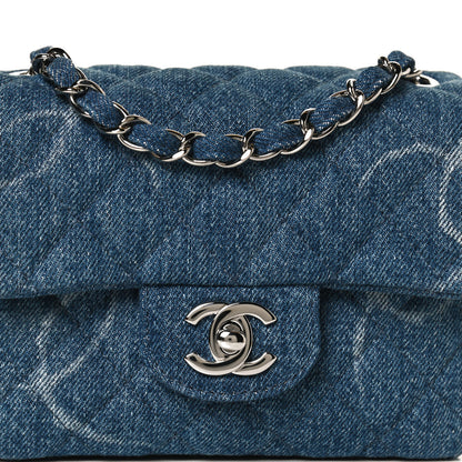 Chanel Denim CC Quilted Mini Square Flap Blue 8 of 13