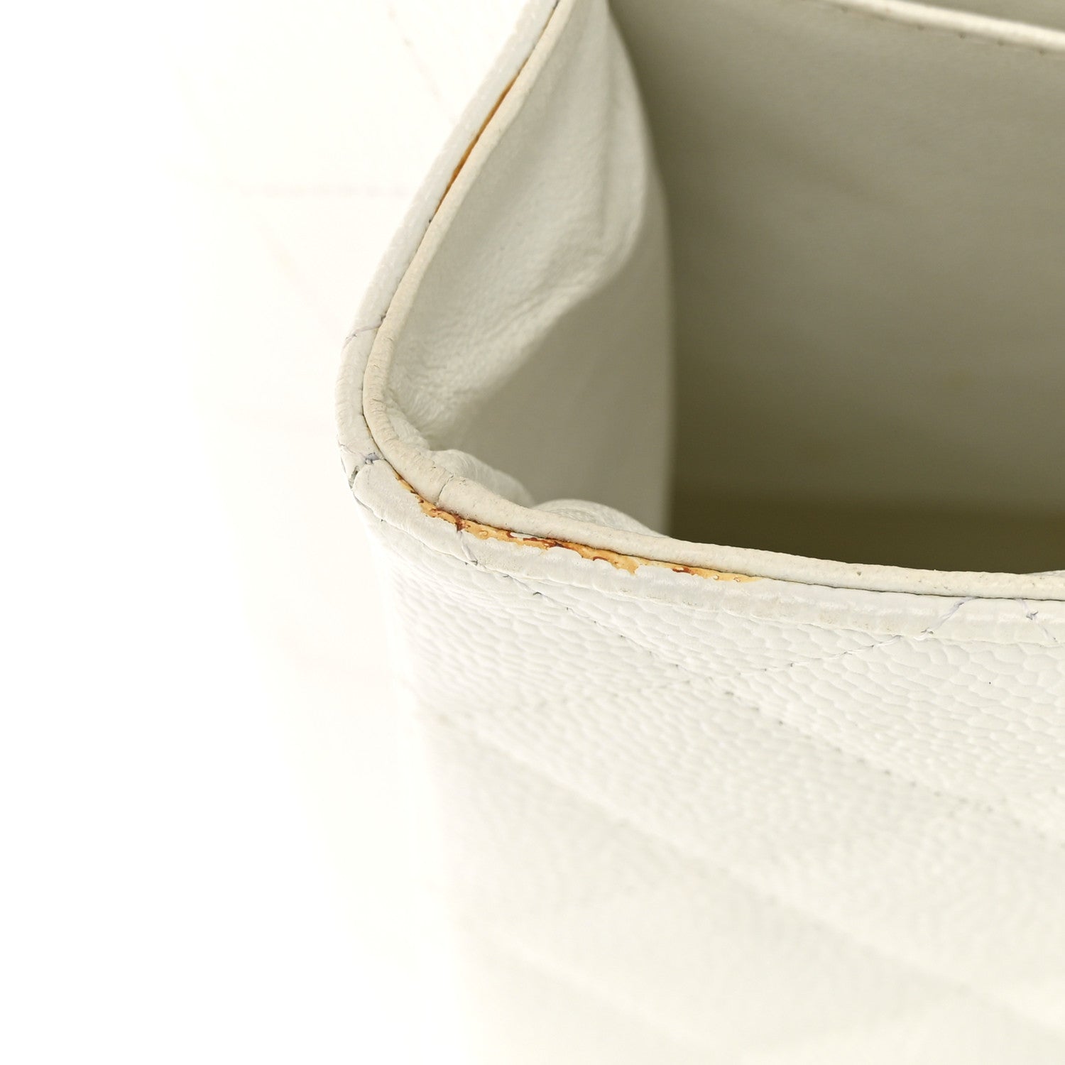 Chanel Caviar Quilted Maxi Single Flap White 12 of 18
