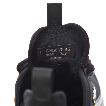 Chanel Velvet Calfskin Mixed Fibers CC Sneakers 35 Black 8 of 11
