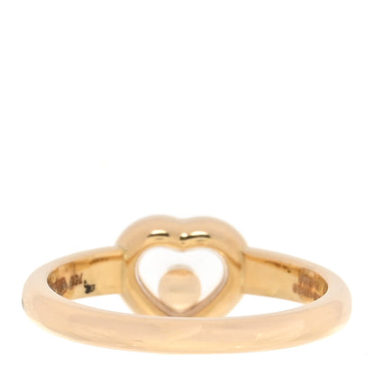 Chopard 18K Yellow Gold Diamond Happy Heart Ring 53 6.25 3 of 5