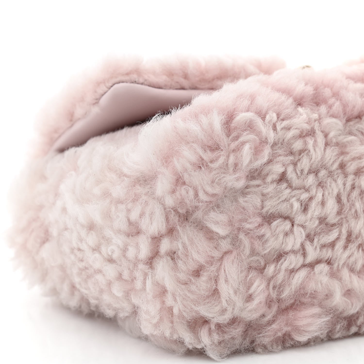 Chanel Shearling Sheepskin Medium Chanel 19 Flap Light Pink 8 of 9
