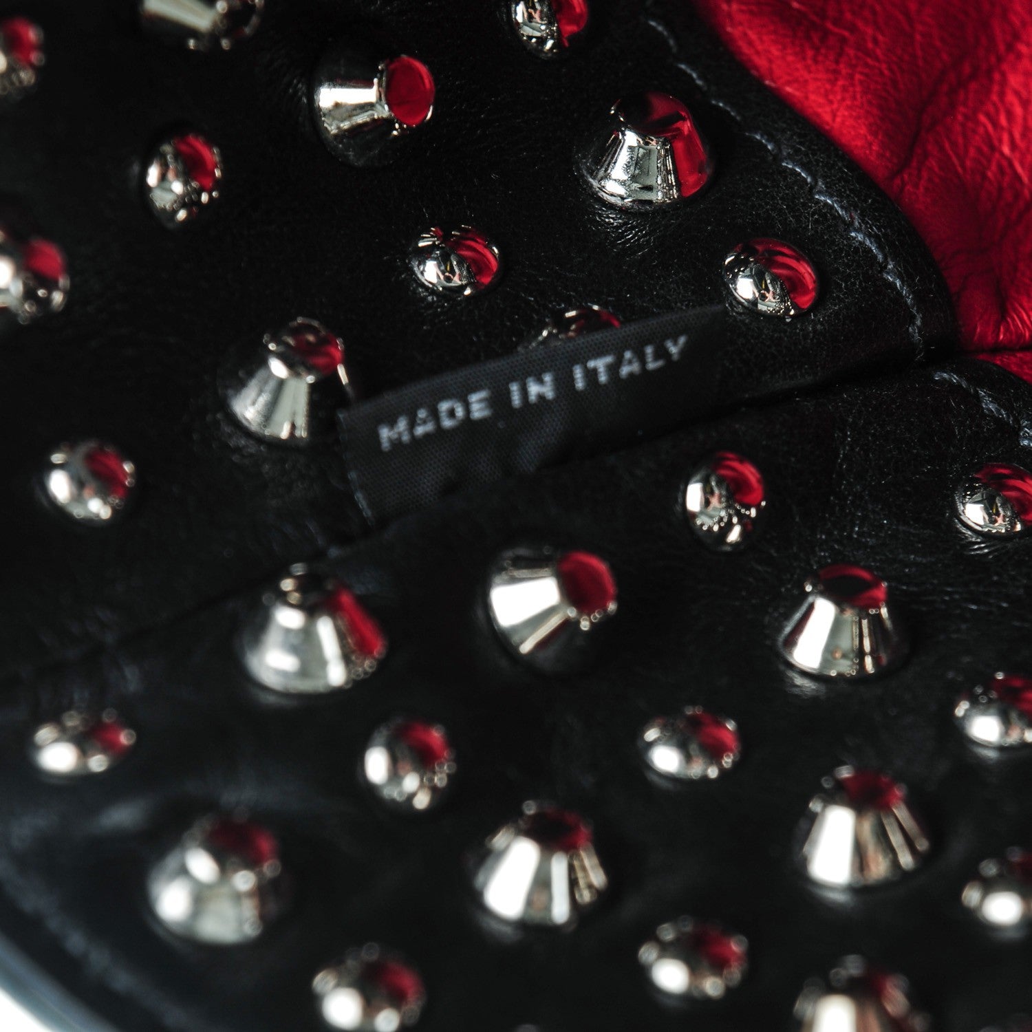 Prada Soft Calfskin Large Studded East West Tote Nero Black 7 of 9