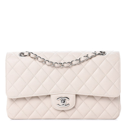 Chanel Caviar Quilted Medium Double Flap Light Beige 1 of 12