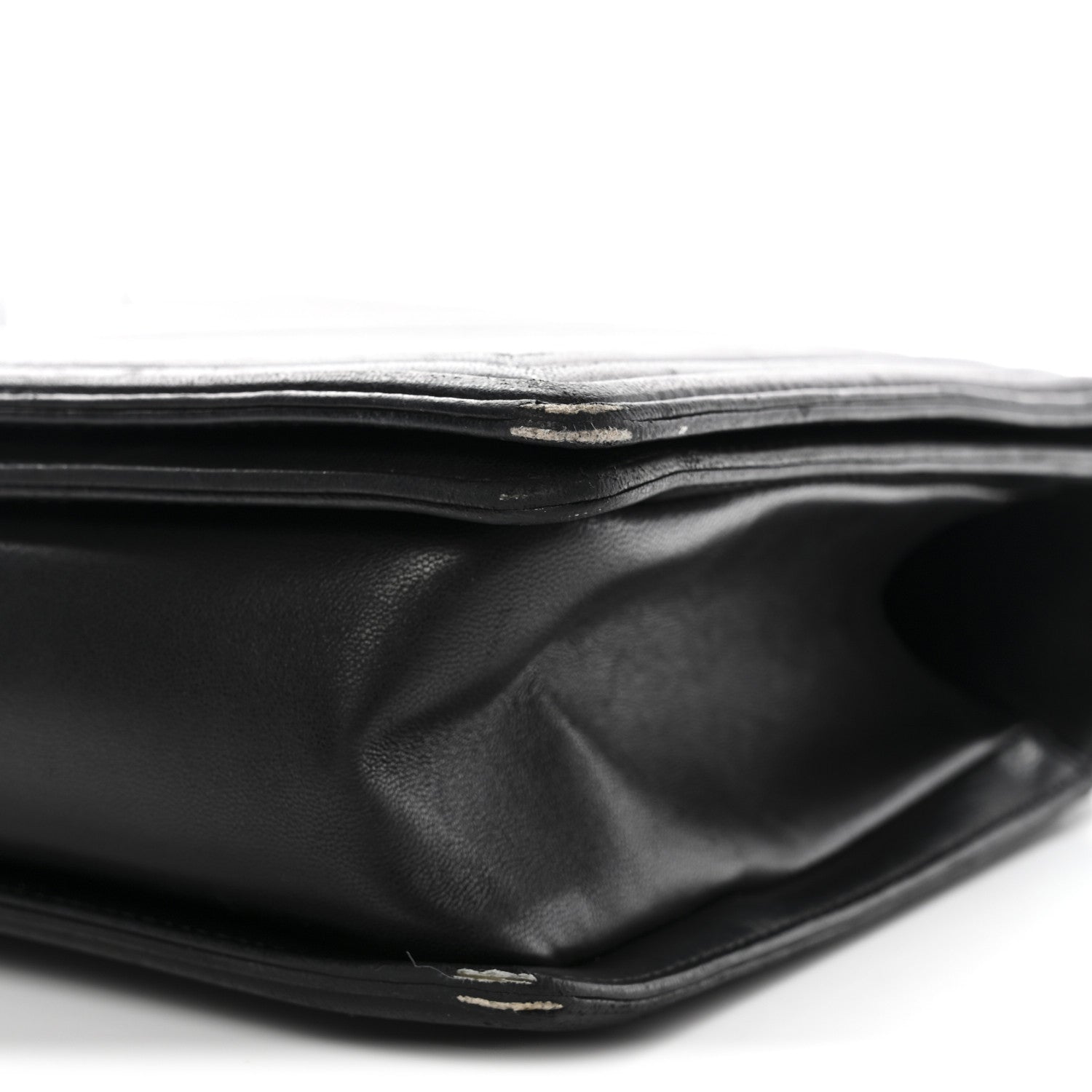 Chanel Calfskin Chevron Quilted New Medium Boy Flap Black 13 of 13
