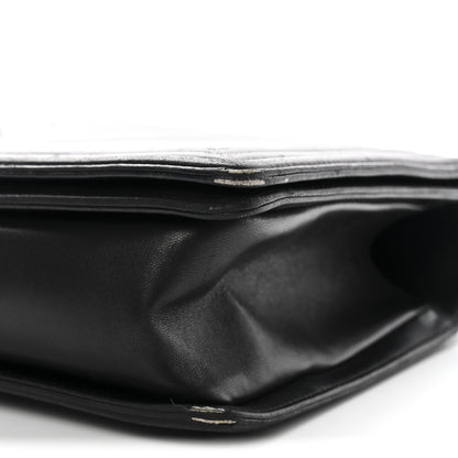Chanel Calfskin Chevron Quilted New Medium Boy Flap Black 13 of 13