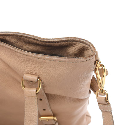 Prada Cervo Folding Tote Beige 12 of 17