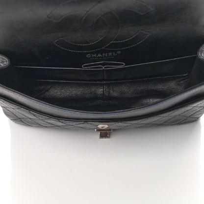Chanel Metallic Aged Calfskin Quilted 2.55 Reissue 226 Flap Dark Silver 5 of 11