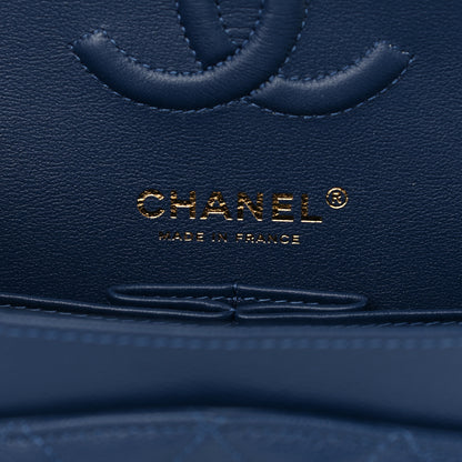 Chanel Caviar Quilted Small Double Flap Dark Blue 6 of 10