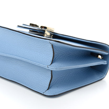 Gucci Dollar Calfskin Small Interlocking G Shoulder Bag Mineral Blue 7 of 11