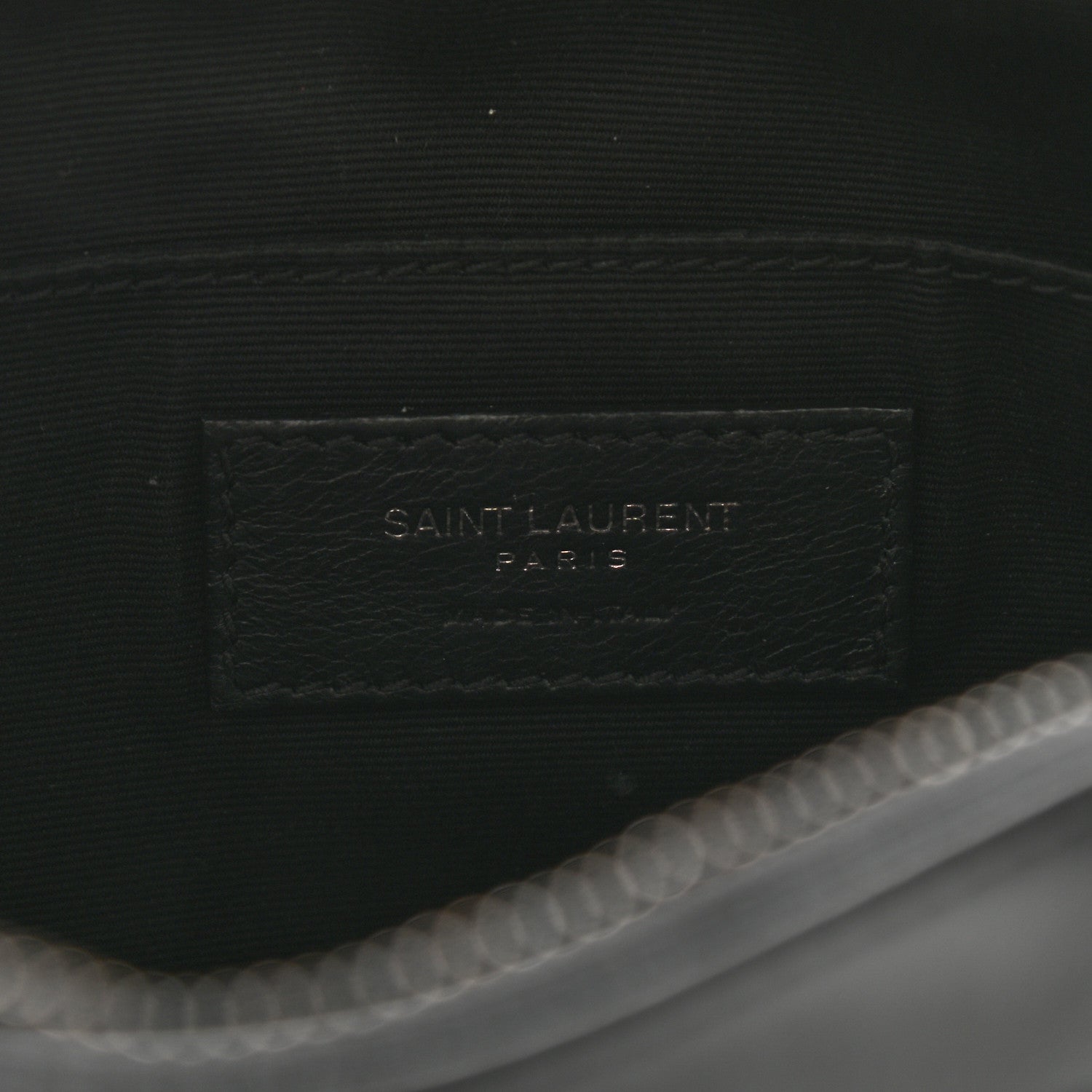 Saint Laurent Calfskin Matelasse Monogram Lou Camera Bag Black 6 of 11