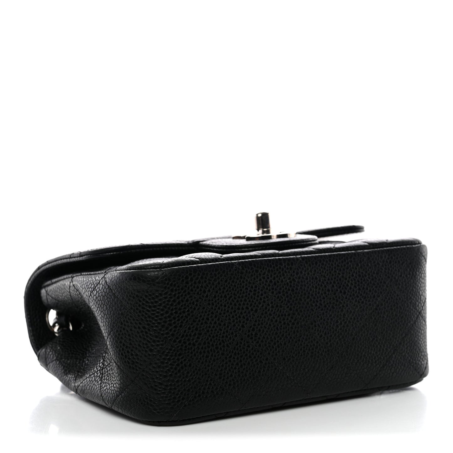 Caviar Quilted Mini Square Flap Black