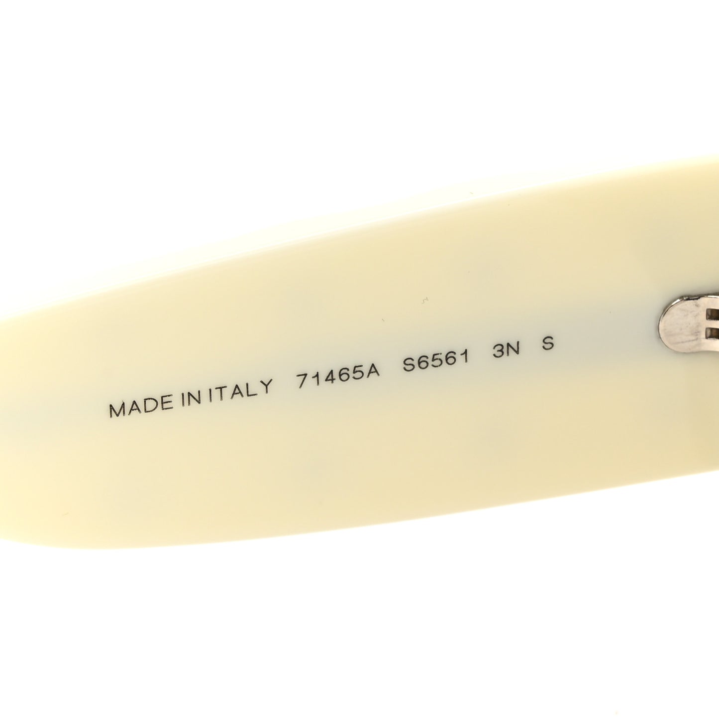 Acetate Quilted CC Pilot Sunglasses 71465 White Black