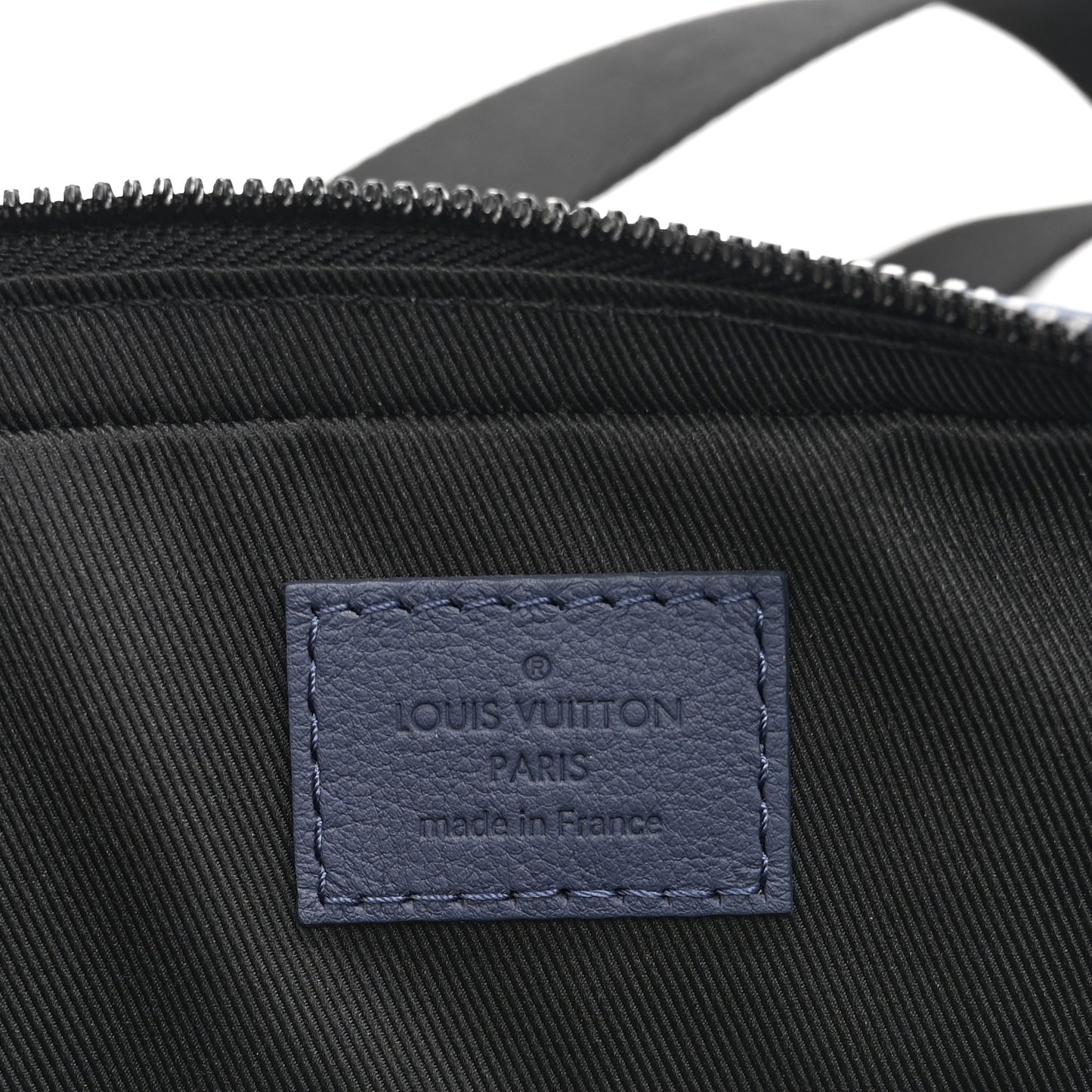 Calfskin Monogram Shadow Trio Messenger Navy River Blue