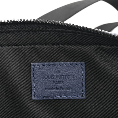 Louis Vuitton Calfskin Monogram Shadow Trio Messenger Navy River Blue 7 of 11