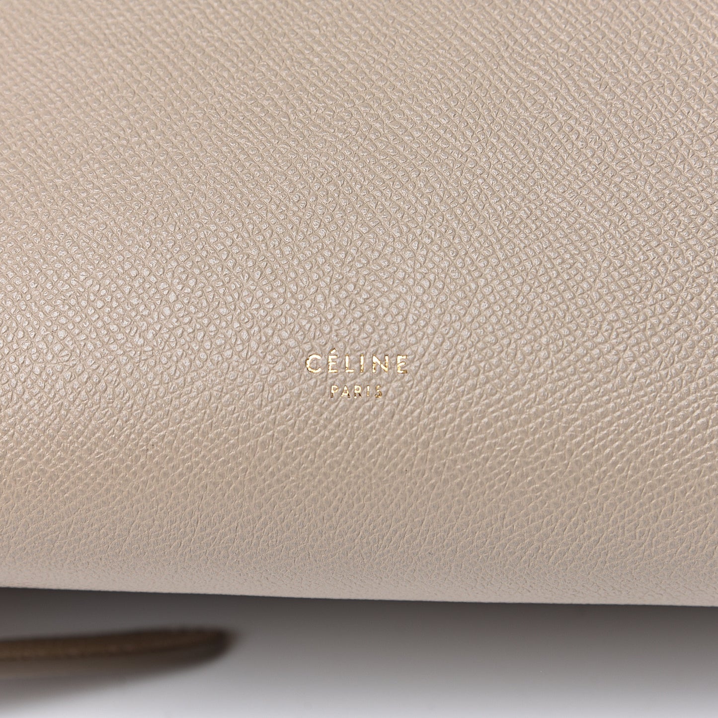 Grained Calfskin Micro Belt Bag Light Taupe