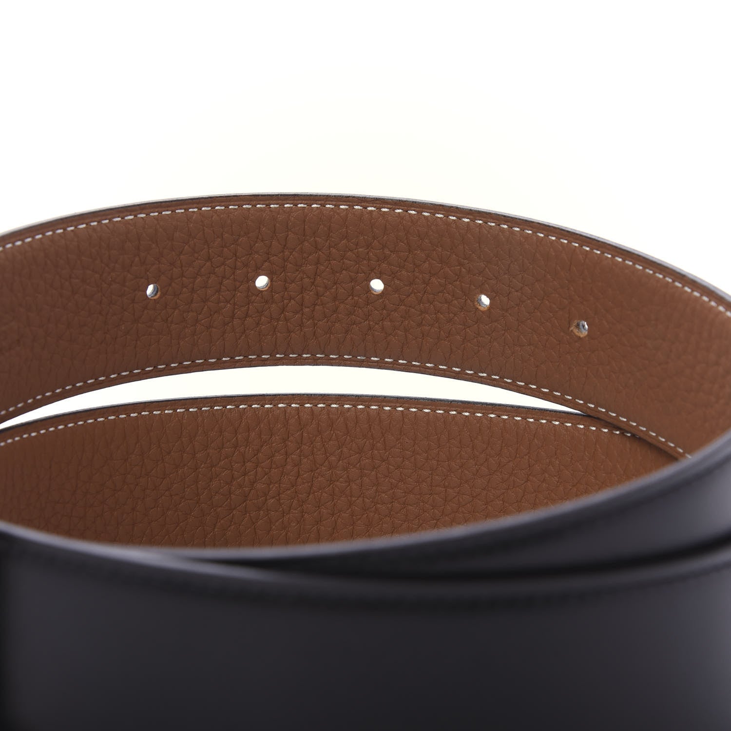 Hermes Box Togo 38mm H Belt 80 Black Gold 3 of 6