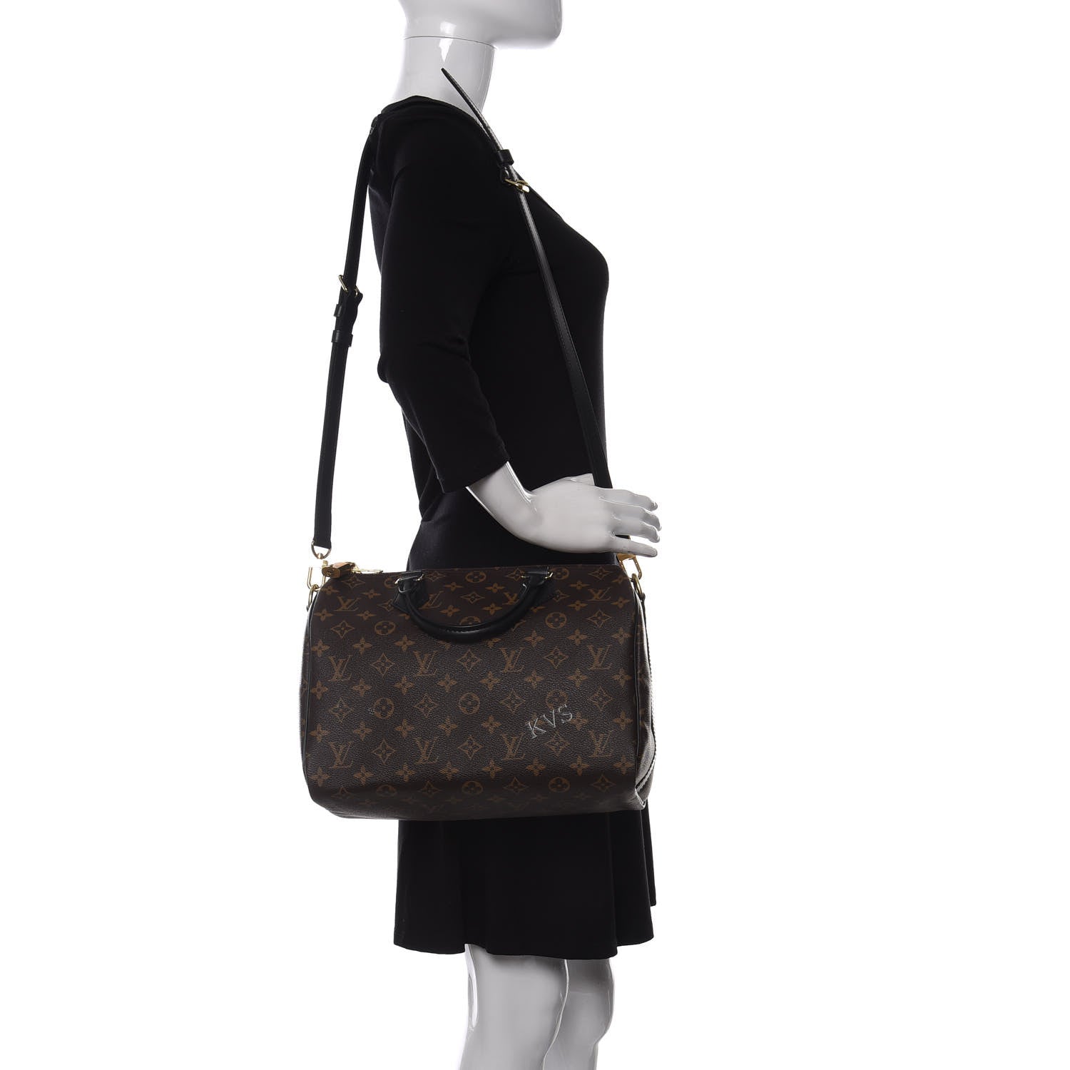 Louis Vuitton Monogram My World Tour Speedy Bandouliere 30 Black 2 of 10