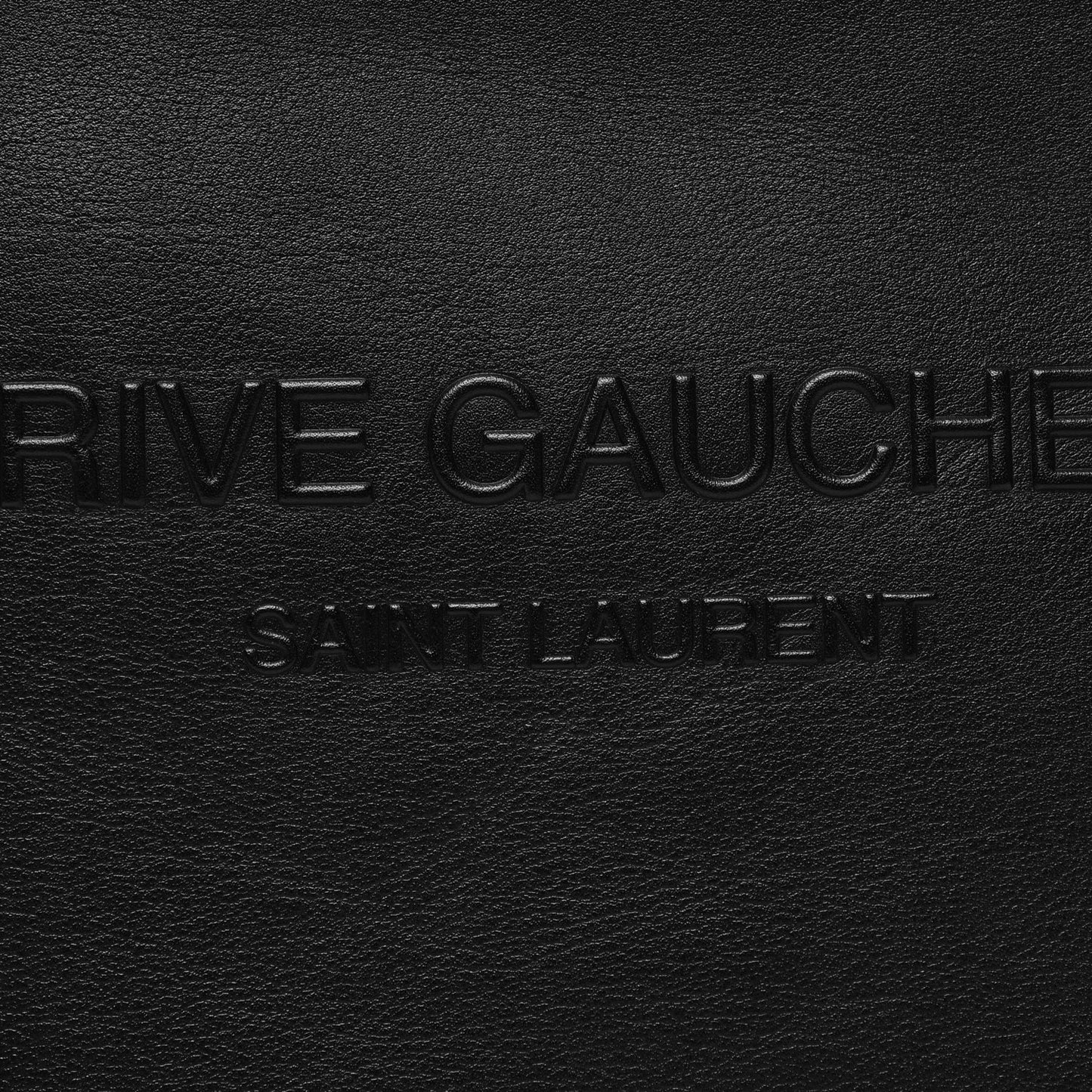Vitello Rive Gauche Zipped Pouch Black