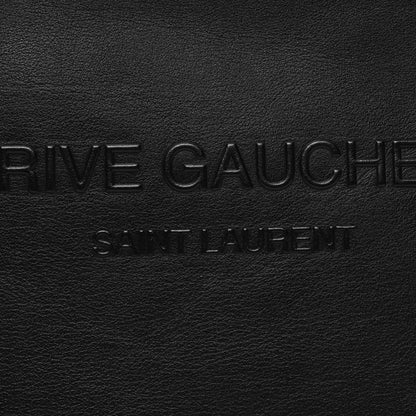 Saint Laurent Vitello Rive Gauche Zipped Pouch Black 8 of 10