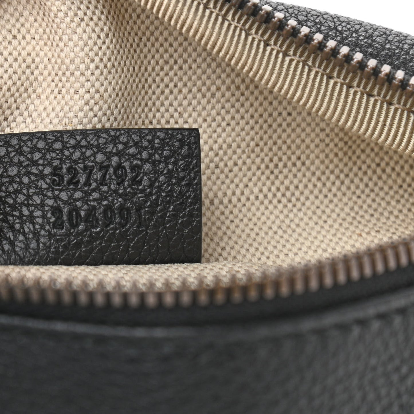 Grained Calfskin Small Logo Belt Bag Black