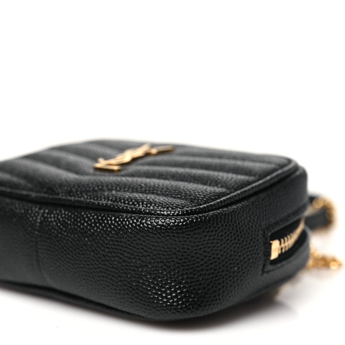 Grain De Poudre Matelasse Monogram Baby Lou Camera Bag Black