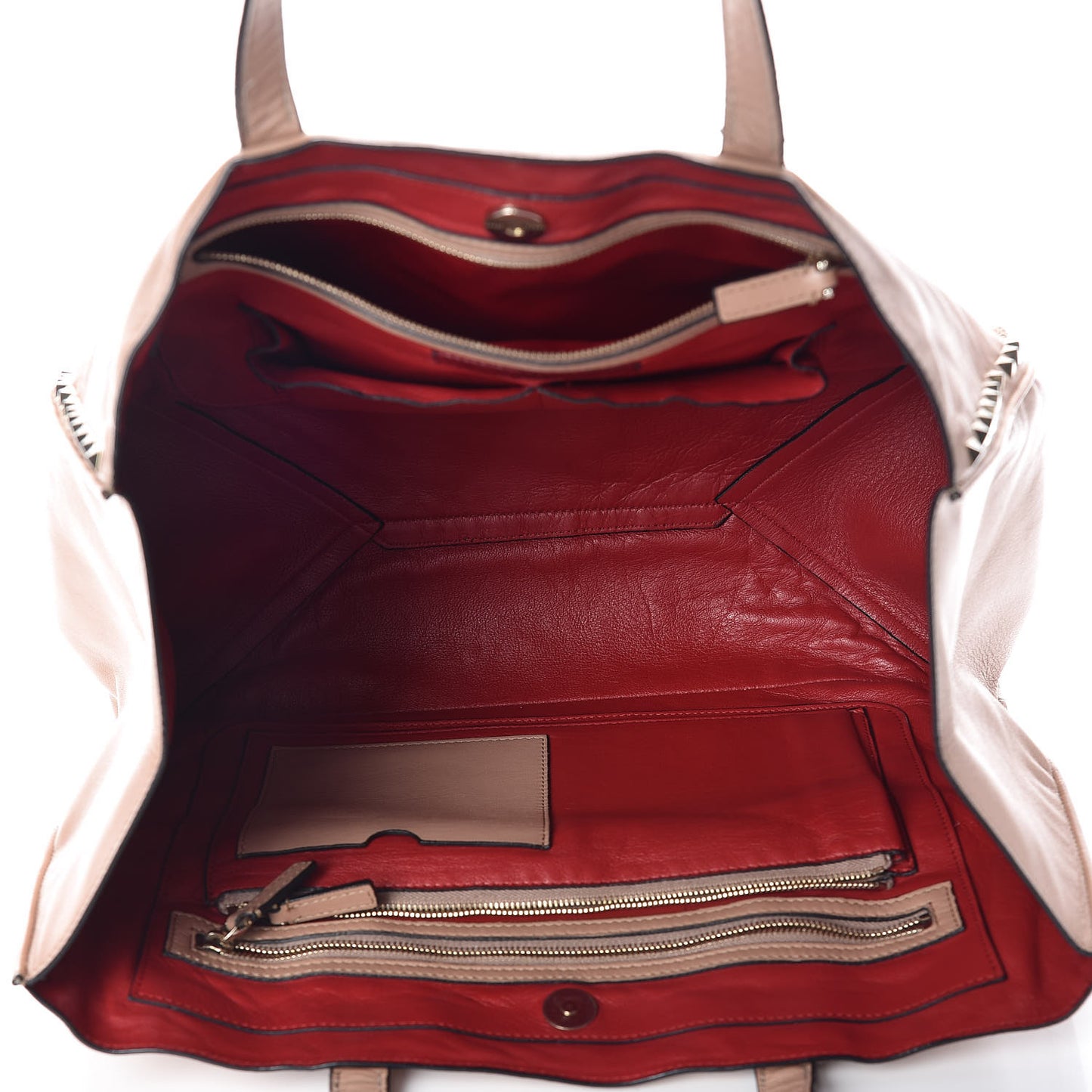 Nappa Medium Rockstud Soft Tote Soft Noisette