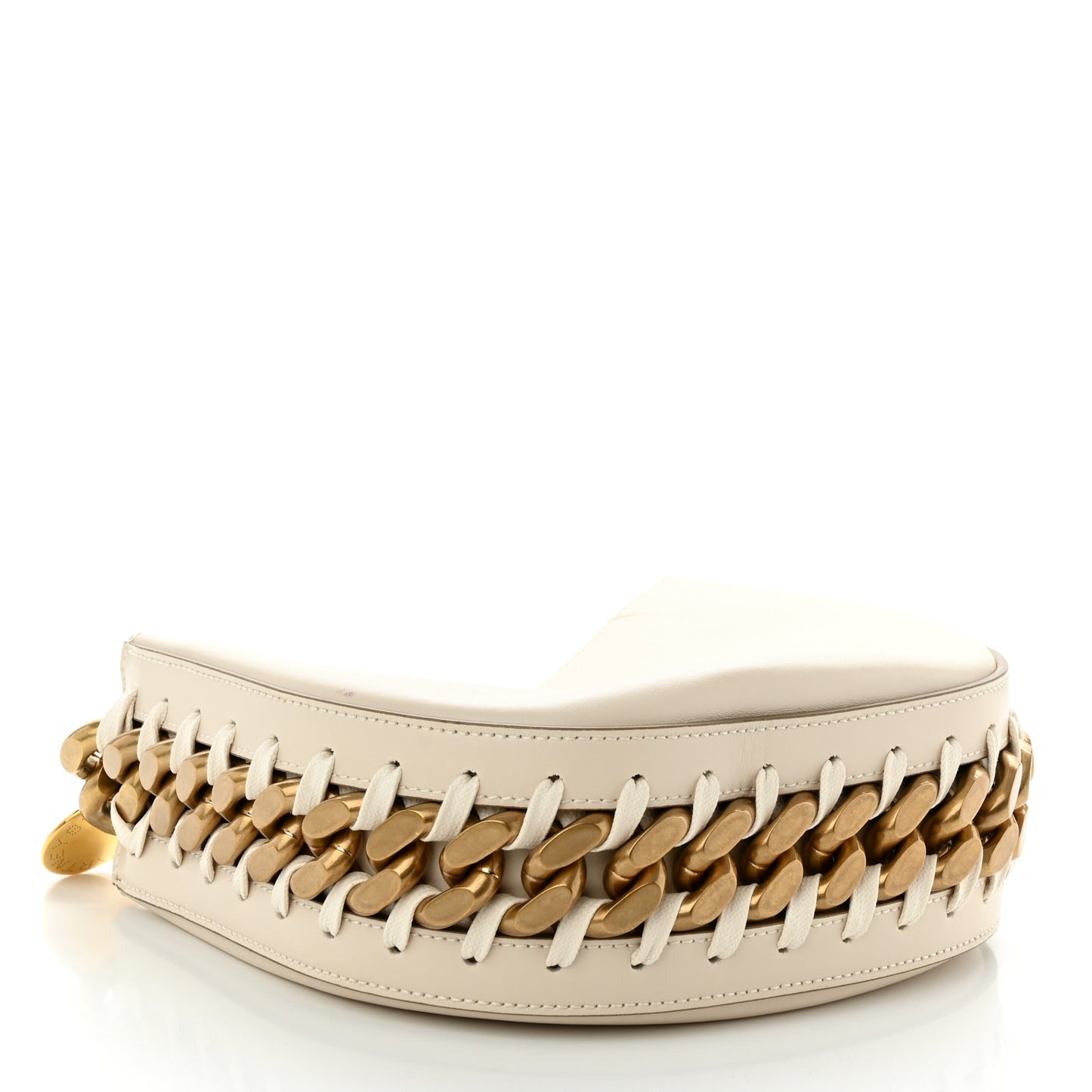 Eco Alter Nappa Medium Frayme Shoulder Bag Pure White