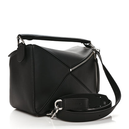 Loewe Calfskin Medium Puzzle Bag Black 3 of 8
