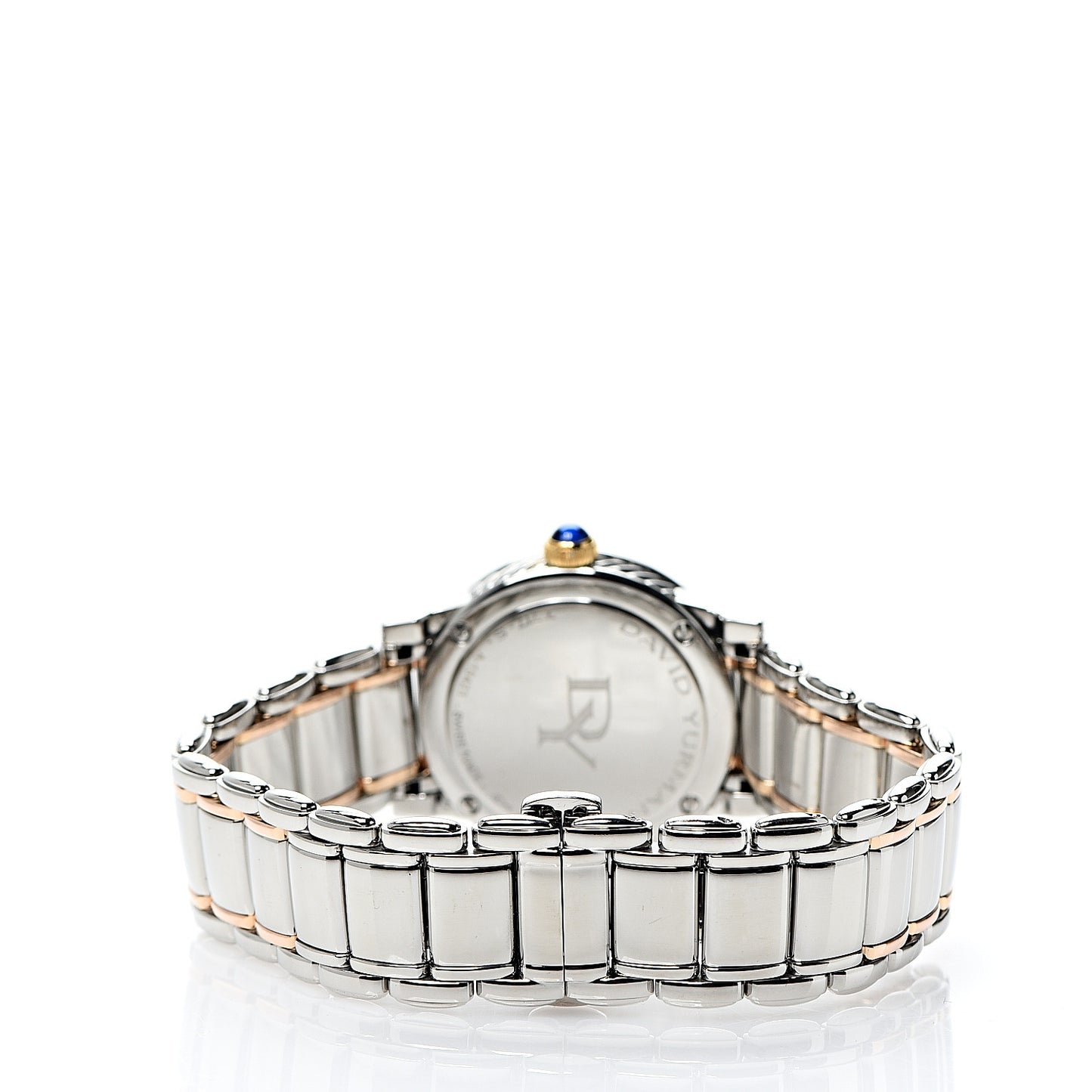 Stainless Steel 18K Yellow Gold Diamond Mother of Pearl 30mm Classic Quartz Watch