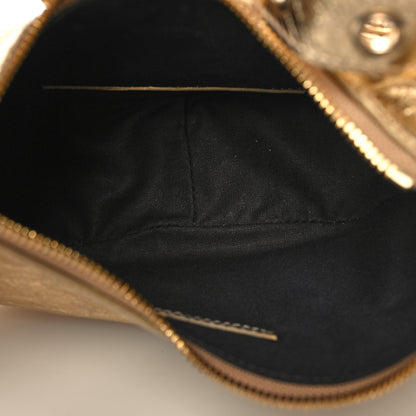 Balenciaga Metallic Agneau Arena Crystal Le Cagole Shoulder Bag XS Light Gold 6 of 12
