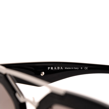 Prada Saffiano Cinema Sunglasses SPR 14S Black 5 of 9
